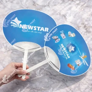 In quạt nhựa quảng cáo
