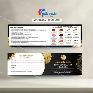 In thẻ liệu trình đơn